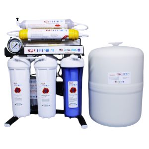 خرید تصفیه آب آکواپرمیوم مدل A9POAB12-BK-TP با پمپ قدرتمند 125 PSI، شیر برداشت اهرمی